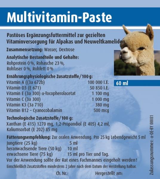 Vitaminpaste A, C, D3, E, B12, K